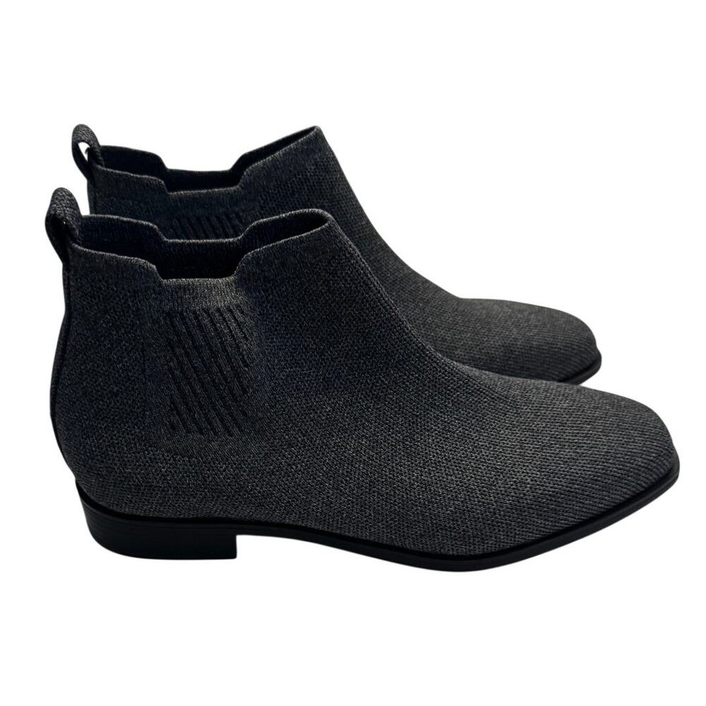 VIVAIA Ryan Pro Water-Repellent Ankle Boots Gray Knit Square Toe EU 39.5/8.5-9US
